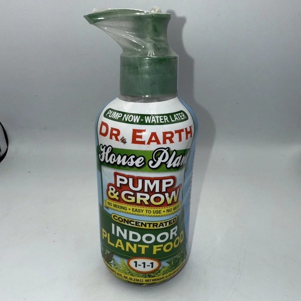 Dr. Earth Pump & Grow Organic Liquid Concentrate Plant Food 8 oz